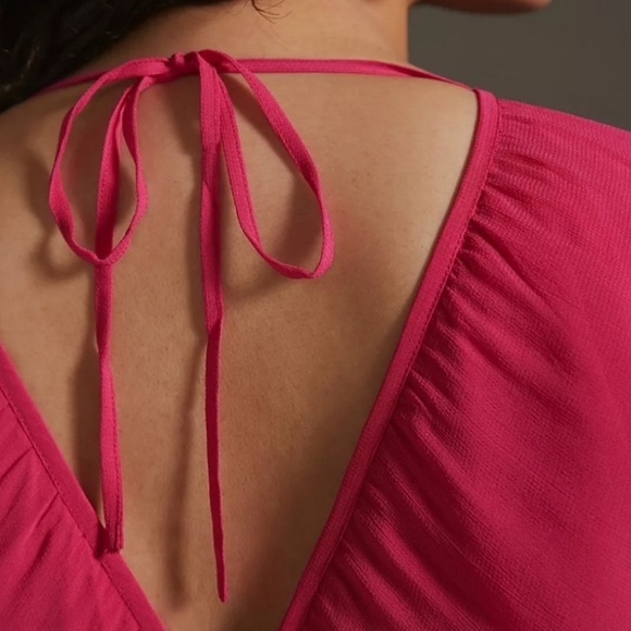 *Anthropologie Forever That Girl Sheer Flowy Mini Dress - Picture 4 of 7